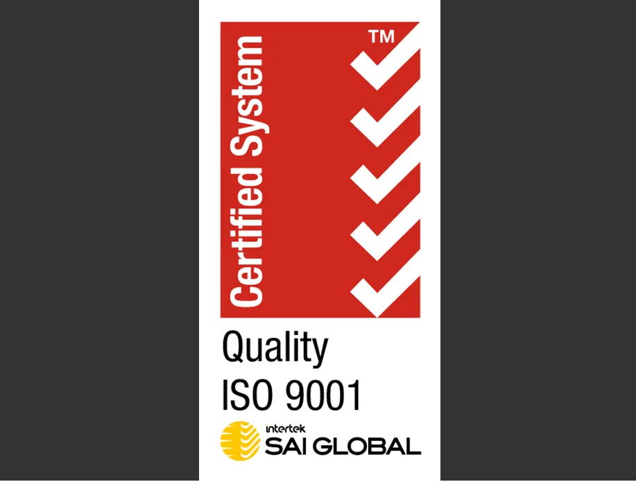 ISO 9001 certified