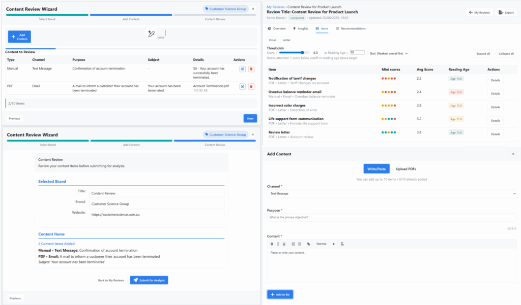Content Review Wizard